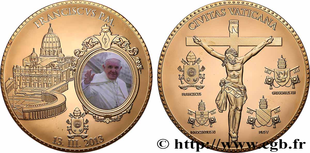 VATICAN ET ÉTATS PONTIFICAUX Médaille, François Ier SUP