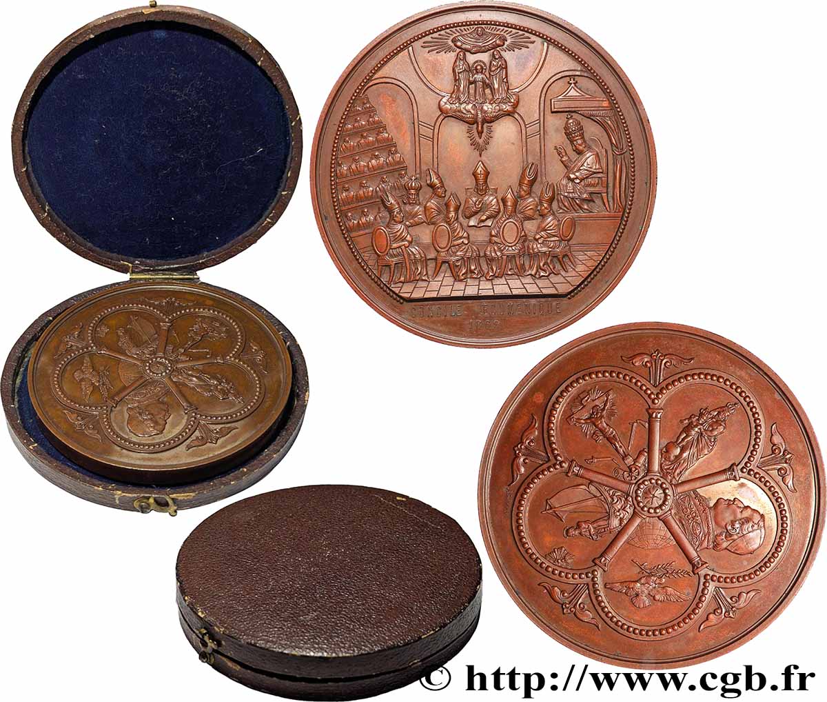 ITALY - PAPAL STATES - PIUS IX (Giovanni Maria Mastai Ferretti) Médaille, Concile oecuménique AU