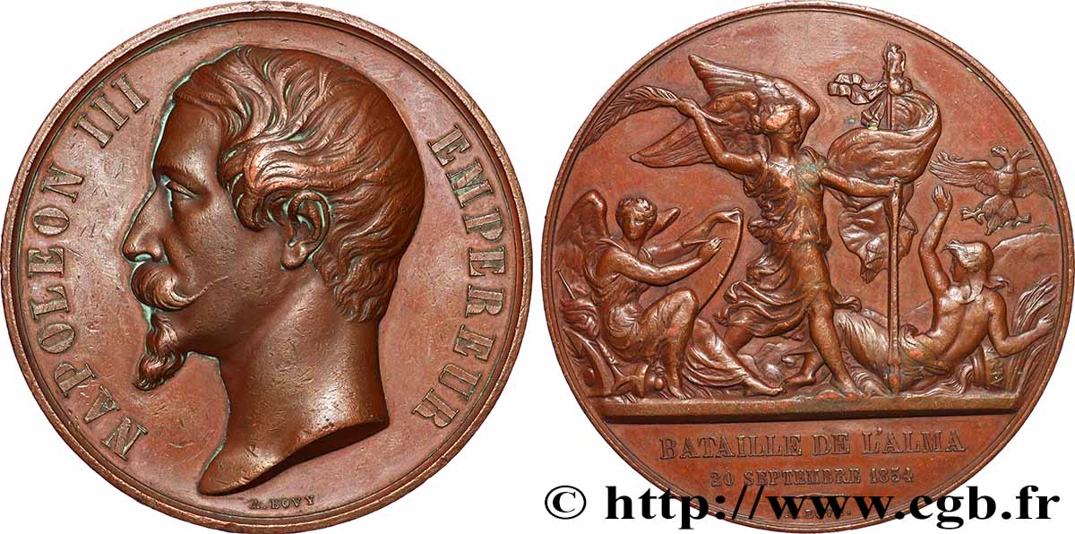 SECONDO IMPERO FRANCESE Médaille, Bataille de l’Alma BB