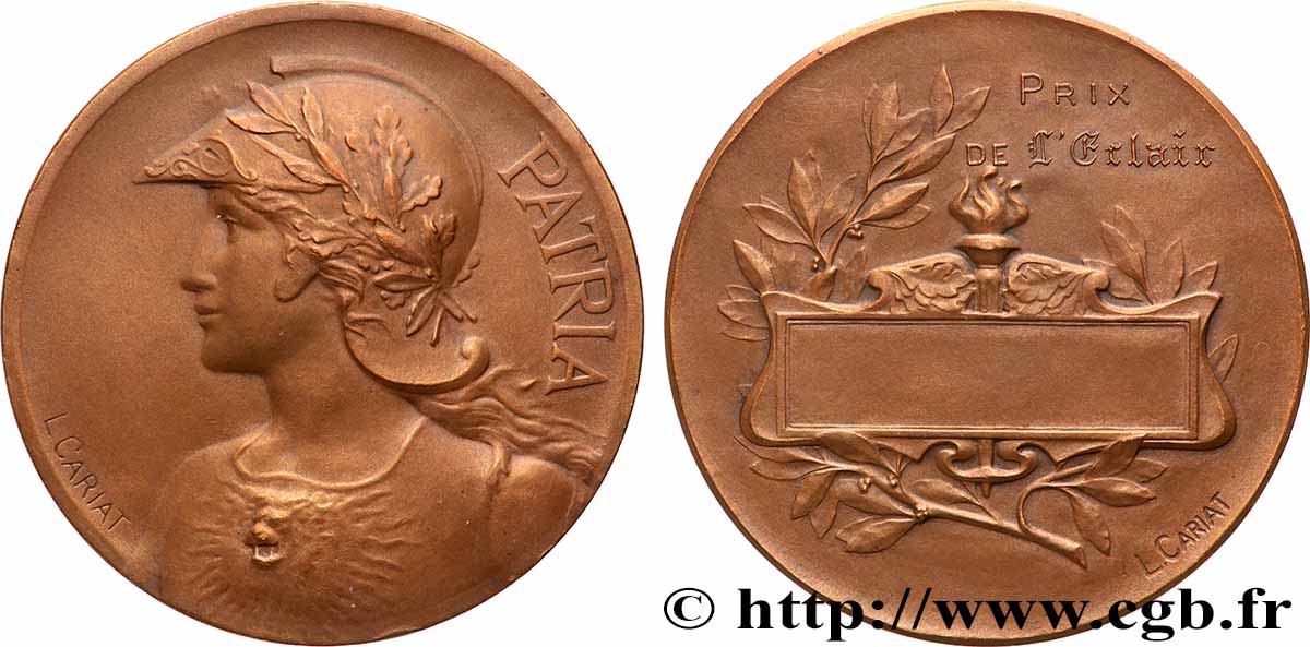 PRIX ET RÉCOMPENSES Médaille PATRIA, Prix de l’Eclair TTB+