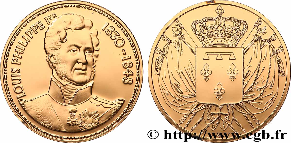 COLLECTION KINGS & QUEENS OF FRANCE Médaille, Louis Philippe Ier Proof set