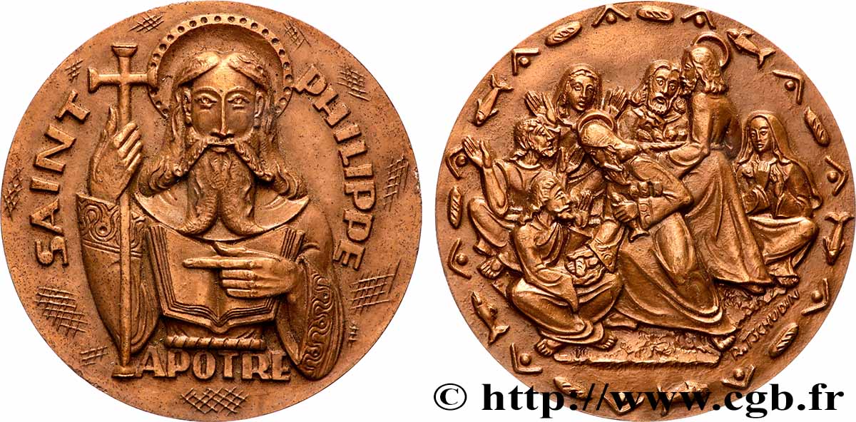 MÉDAILLES RELIGIEUSES Médaille, Saint Philippe, Apôtre SPL
