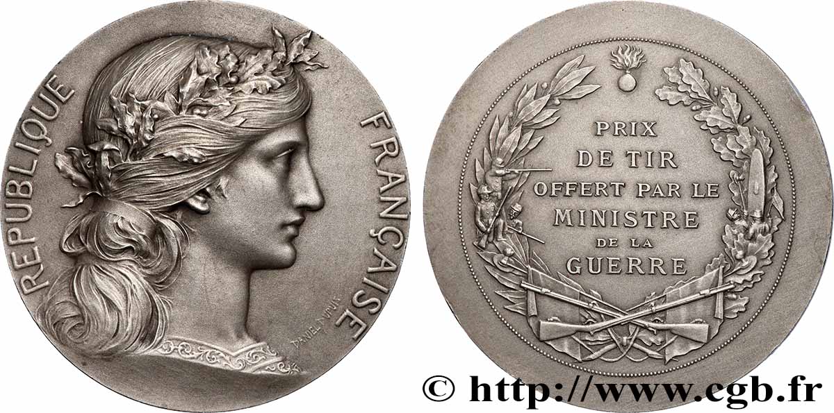 III REPUBLIC Médaille, Prix de tir offert AU