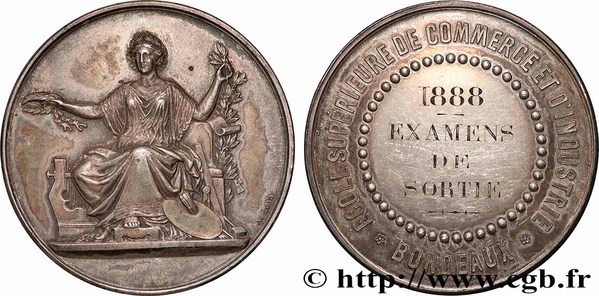 TERCERA REPUBLICA FRANCESA Médaille, École supérieure de commerce et d’industrie, Examens de sortie MBC+