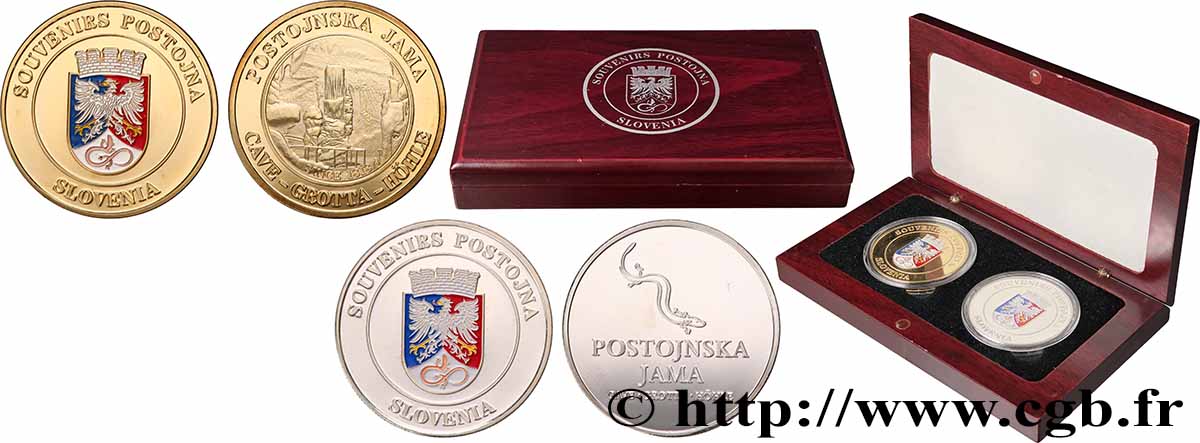 SLOVENIA Coffret médailles, Postojna Cave AU