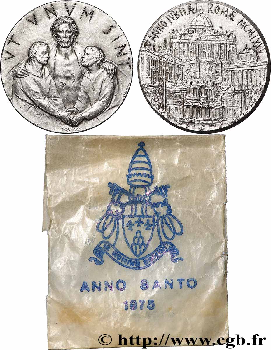 VATIKANSTAAT UND KIRCHENSTAAT Médaille du Jubilé pour l’Année Sainte 1975 VZ