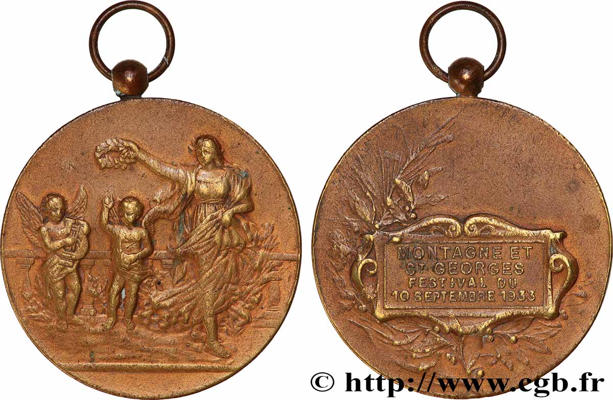 TROISIÈME RÉPUBLIQUE Médaille, Festival TB+