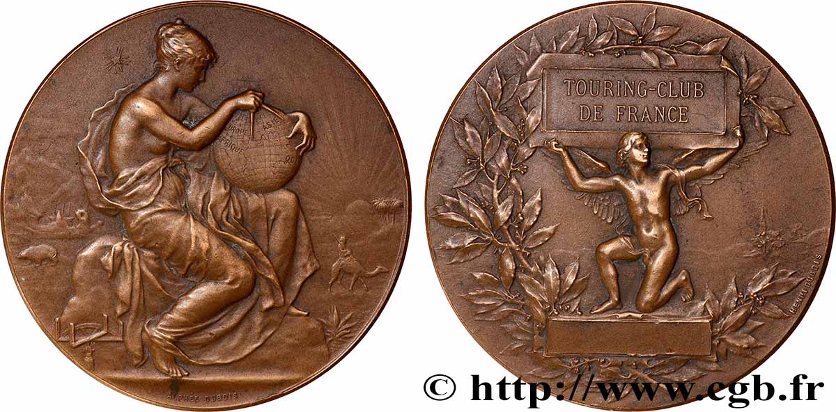 DRITTE FRANZOSISCHE REPUBLIK Médaille, Touring-club de France fVZ