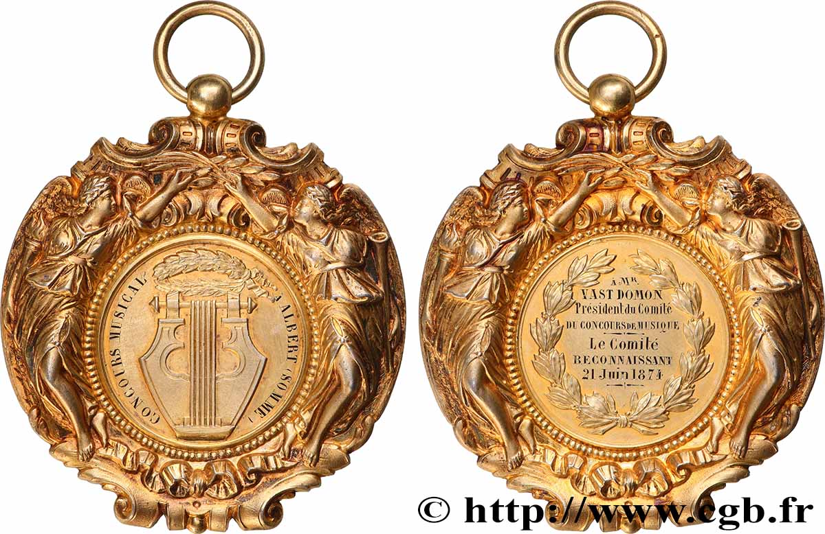 III REPUBLIC Médaille, Concours musical AU