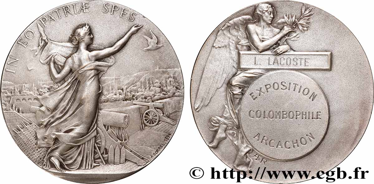 TROISIÈME RÉPUBLIQUE Médaille, Exposition colombophile SUP