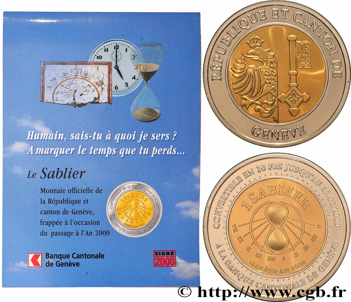 SCHWEIZ Médaille, Le sablier fST
