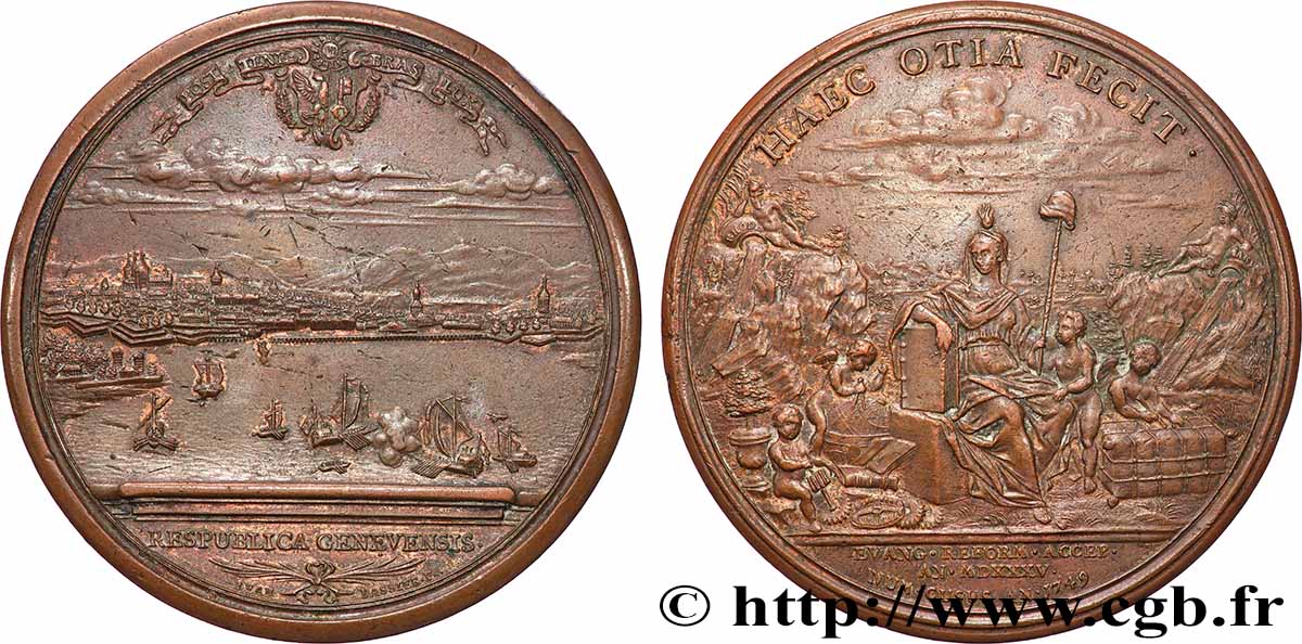 SWITZERLAND Médaille, Bicentenaire de la réforme protestante XF