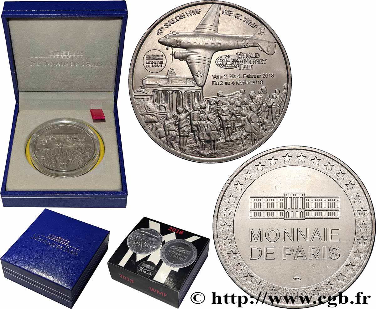 MÉDAILLES TOURISTIQUES Médaille, WORLD MONEY FAIR 2018 TTB+