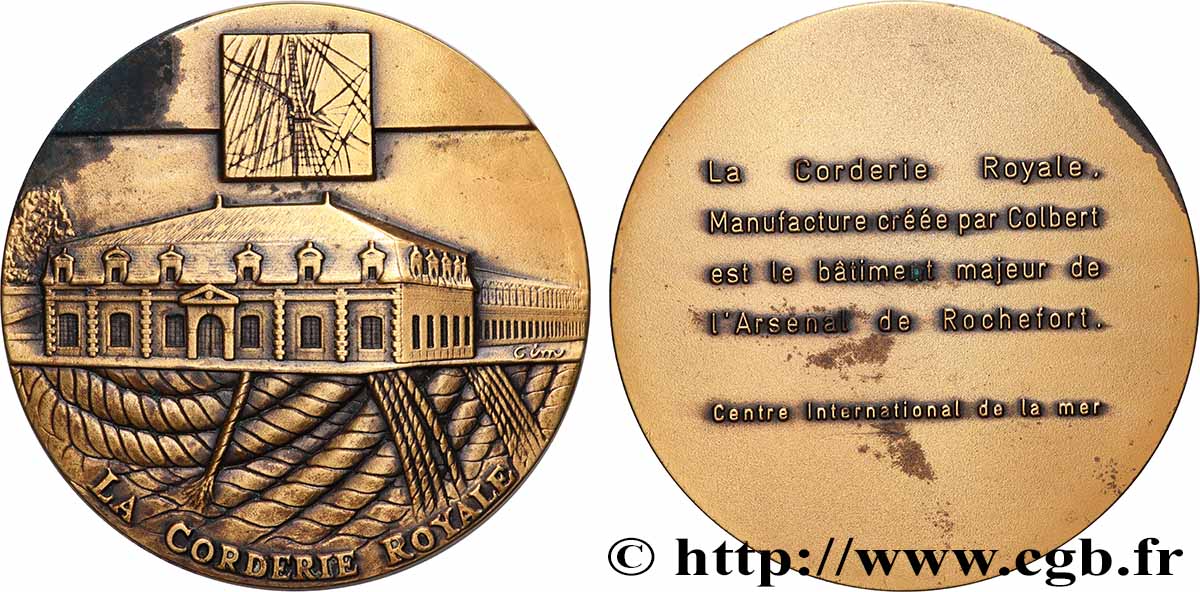 CINQUIÈME RÉPUBLIQUE Médaille, Corderie royale TTB+