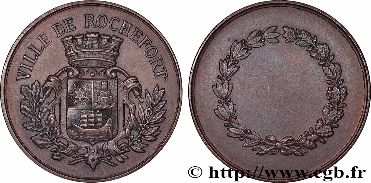 VILLES ET MAIRIES Médaille, Ville de Rochefort BB
