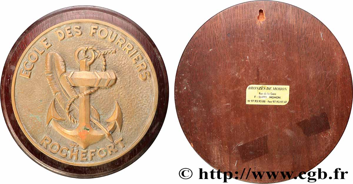 DRITTE FRANZOSISCHE REPUBLIK Médaille, Tape de bouche, École des fourriers fVZ