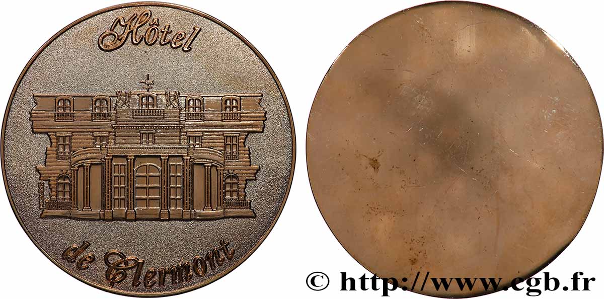 CINQUIÈME RÉPUBLIQUE Médaille, Hôtel de Clermont TTB+