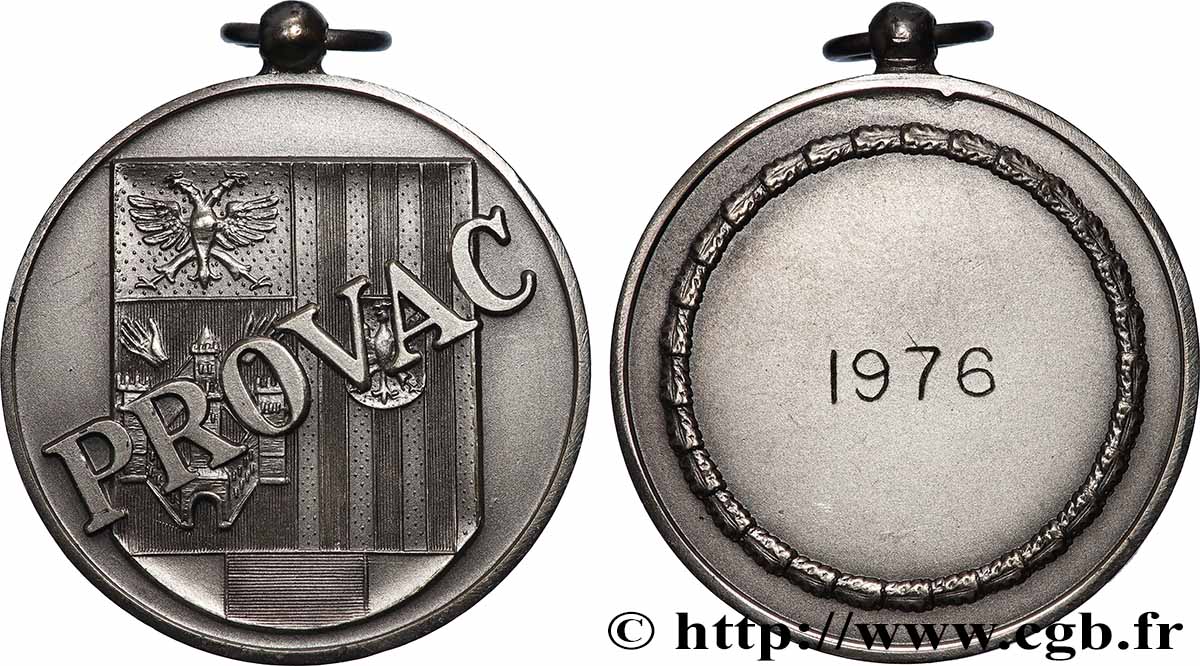 CINQUIÈME RÉPUBLIQUE Médaille, Provac TTB+
