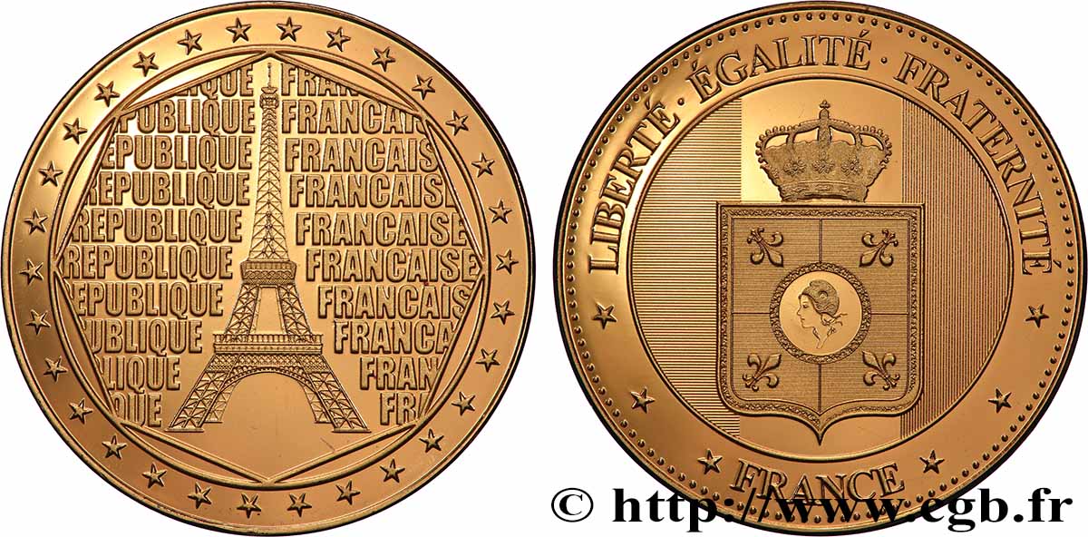 CINQUIÈME RÉPUBLIQUE Médaille, République française SPL