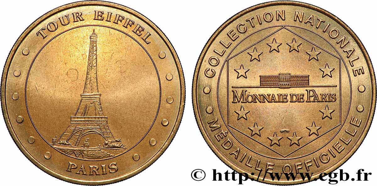 MÉDAILLES TOURISTIQUES Médaille touristique, Tour Eiffel, Paris TTB+