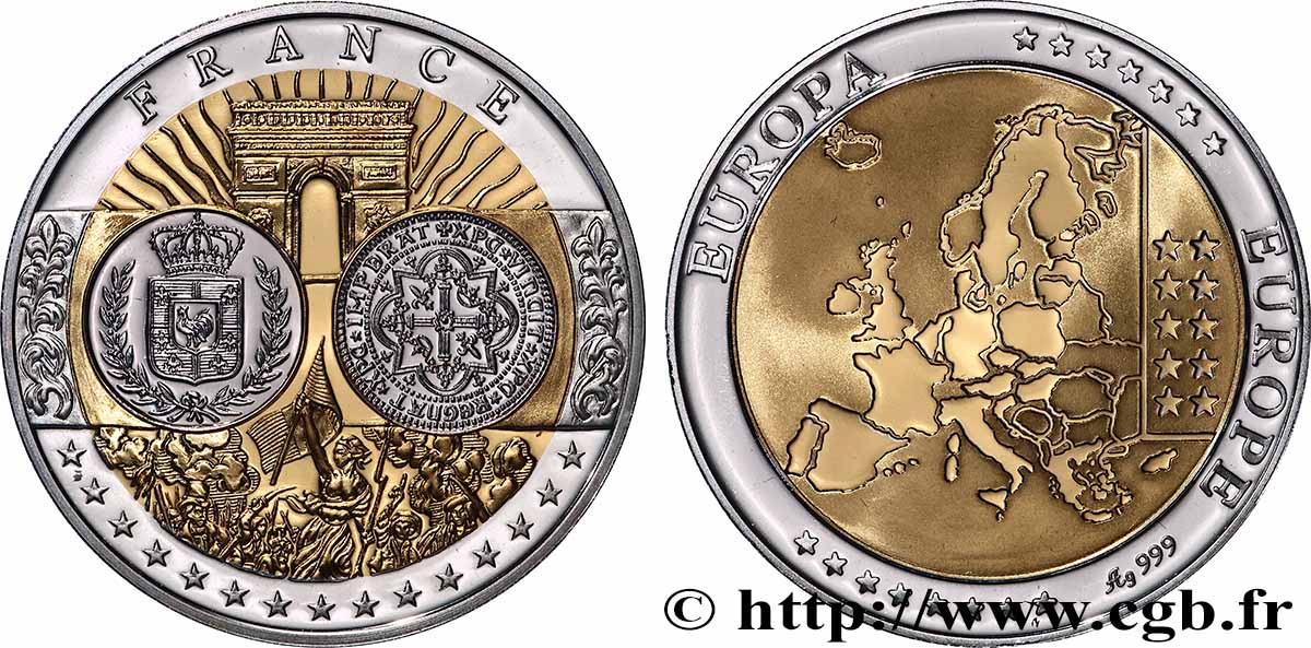 QUINTA REPUBBLICA FRANCESE Médaille, Europe, France MS