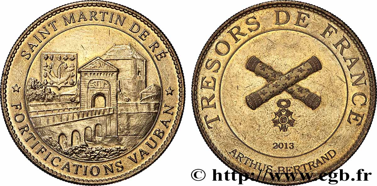 MÉDAILLES TOURISTIQUES Médaille touristique, Saint Martin de Ré, Fortifications Vauban SUP/TTB+