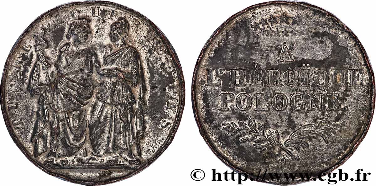 POLAND - UPRISING Médaille, l’Héroïque Pologne VF