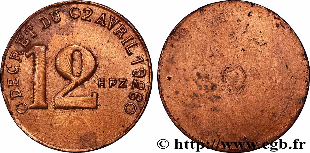 TROISIÈME RÉPUBLIQUE Médaille, Décret du 2 Avril 1926, tirage uniface TTB