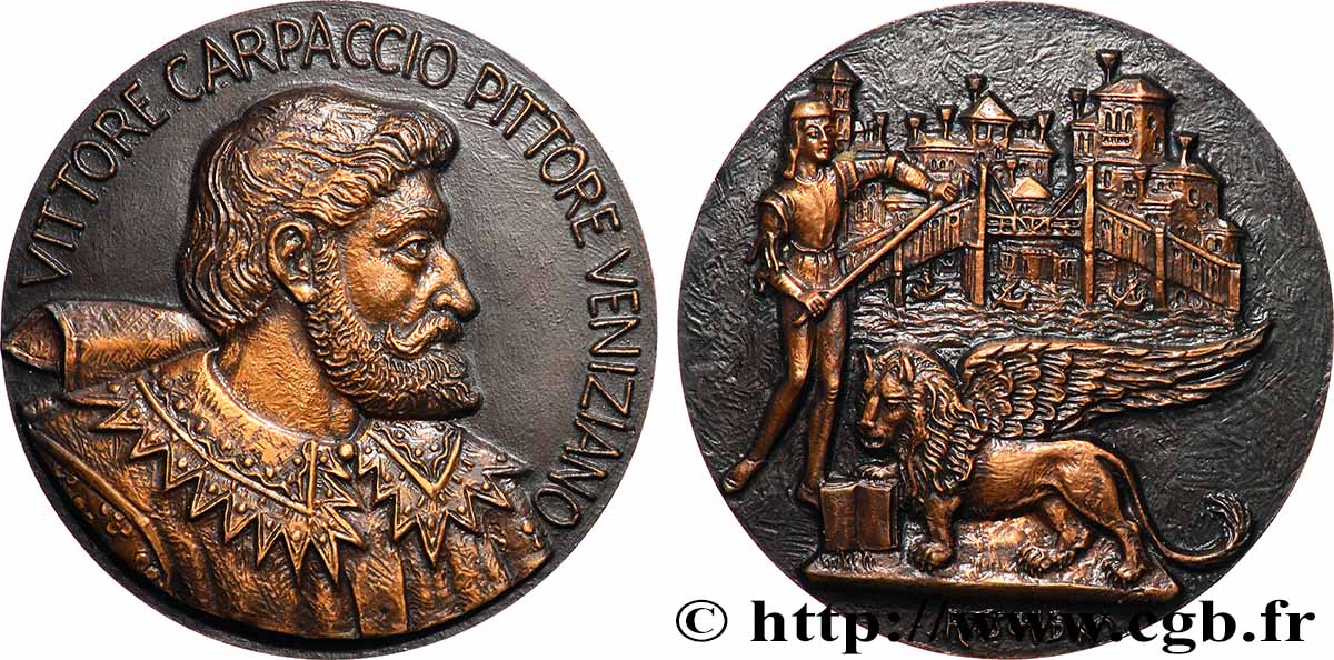 ARTISTES : GRAVEURS, PEINTRES, SCULPTEURS Médaille, Vittore Carpaccio SPL