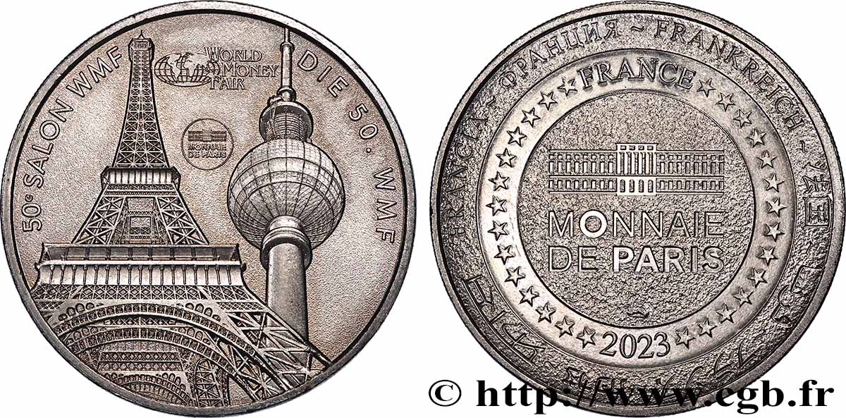 MÉDAILLES TOURISTIQUES Médaille, 50e salon WMF SUP