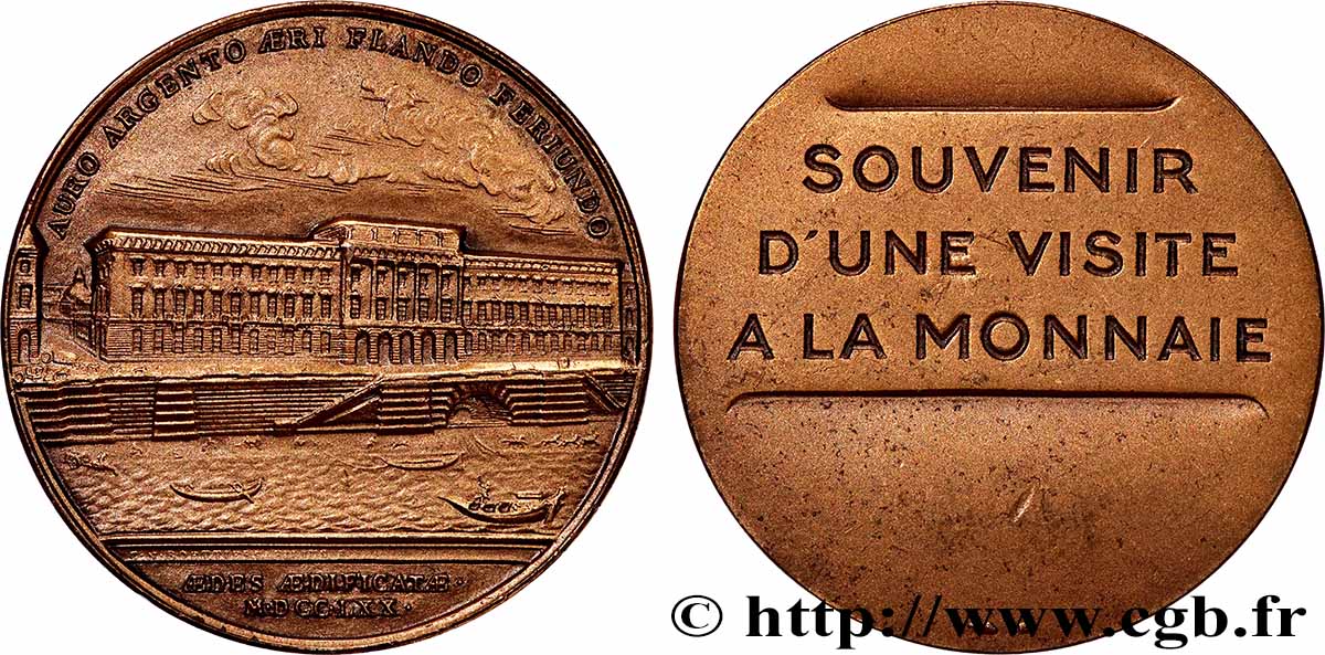 TERZA REPUBBLICA FRANCESE Médaille, Souvenir d’une visite à la Monnaie q.SPL