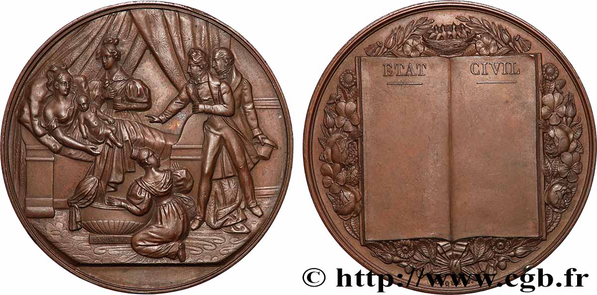 LOUIS-PHILIPPE I Médaille de naissance, État Civil AU