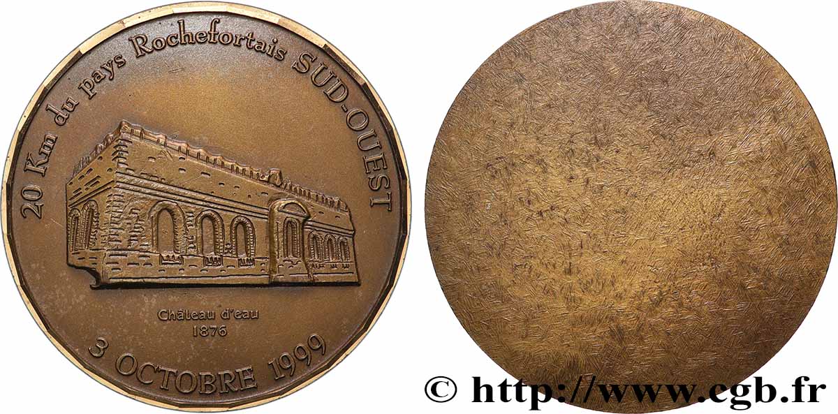 CINQUIÈME RÉPUBLIQUE Médaille, 20 km du pays rochefortais TTB+