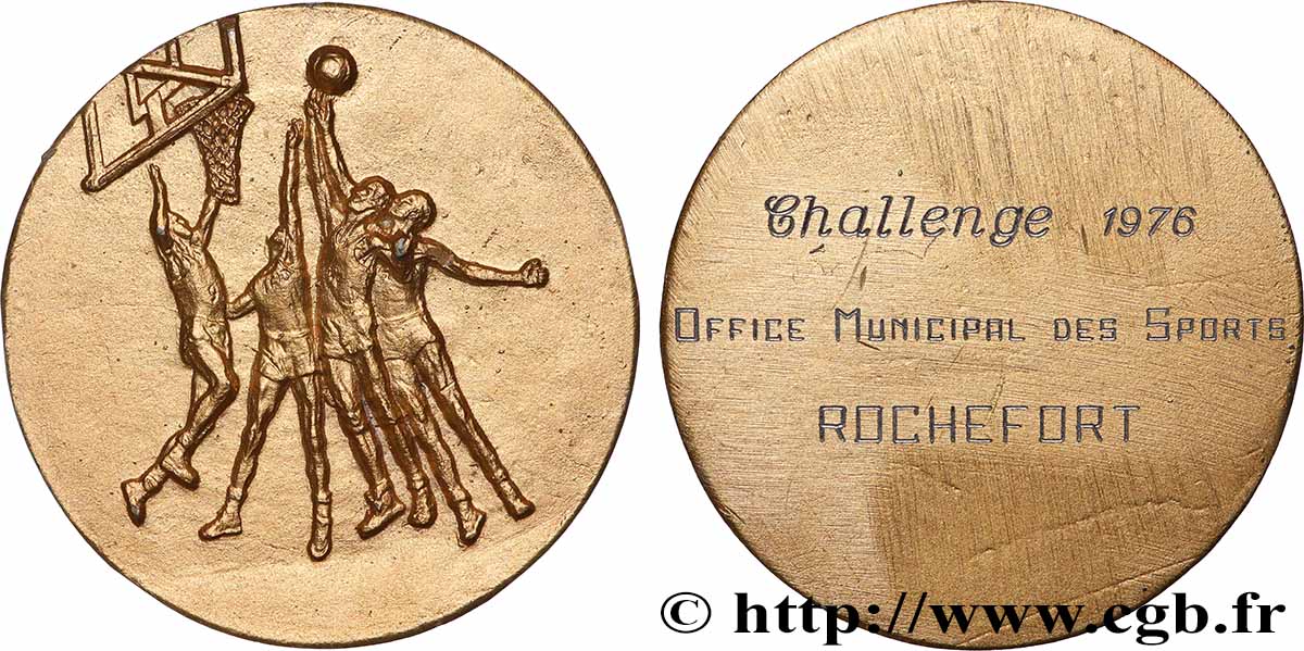 CINQUIÈME RÉPUBLIQUE Médaille, Challenge, Office municipal des sports TTB+