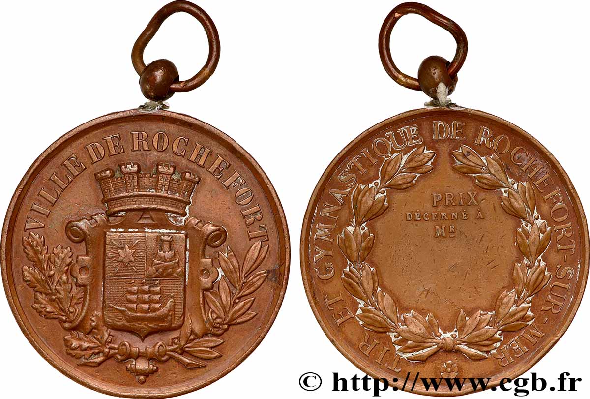 TROISIÈME RÉPUBLIQUE Médaille, Prix, Tir et gymnastique TTB
