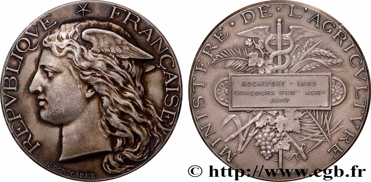 TROISIÈME RÉPUBLIQUE Médaille, Concours régional agricole, Jury SUP