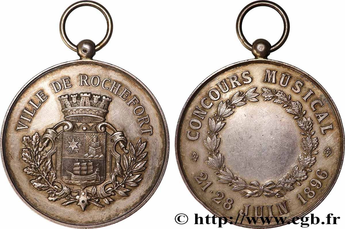 TROISIÈME RÉPUBLIQUE Médaille, Concours musical TTB+