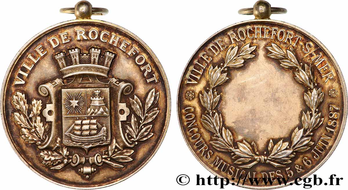 TROISIÈME RÉPUBLIQUE Médaille, Concours musical TTB+