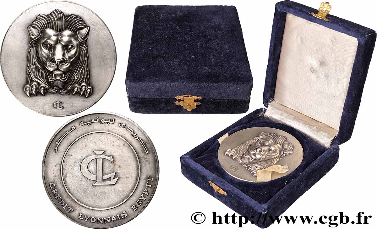 EGITTO Médaille, Crédit Lyonnais d’Egypte SPL/q.SPL