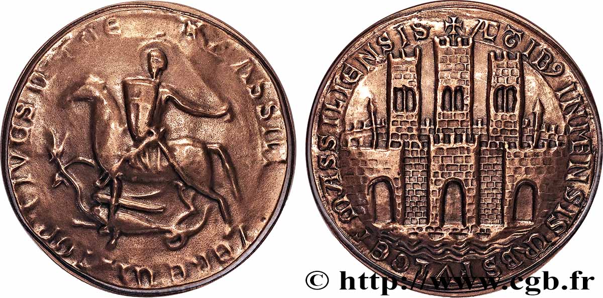 QUINTA REPUBBLICA FRANCESE Médaille, Reproduction du sceau de Marseille SPL