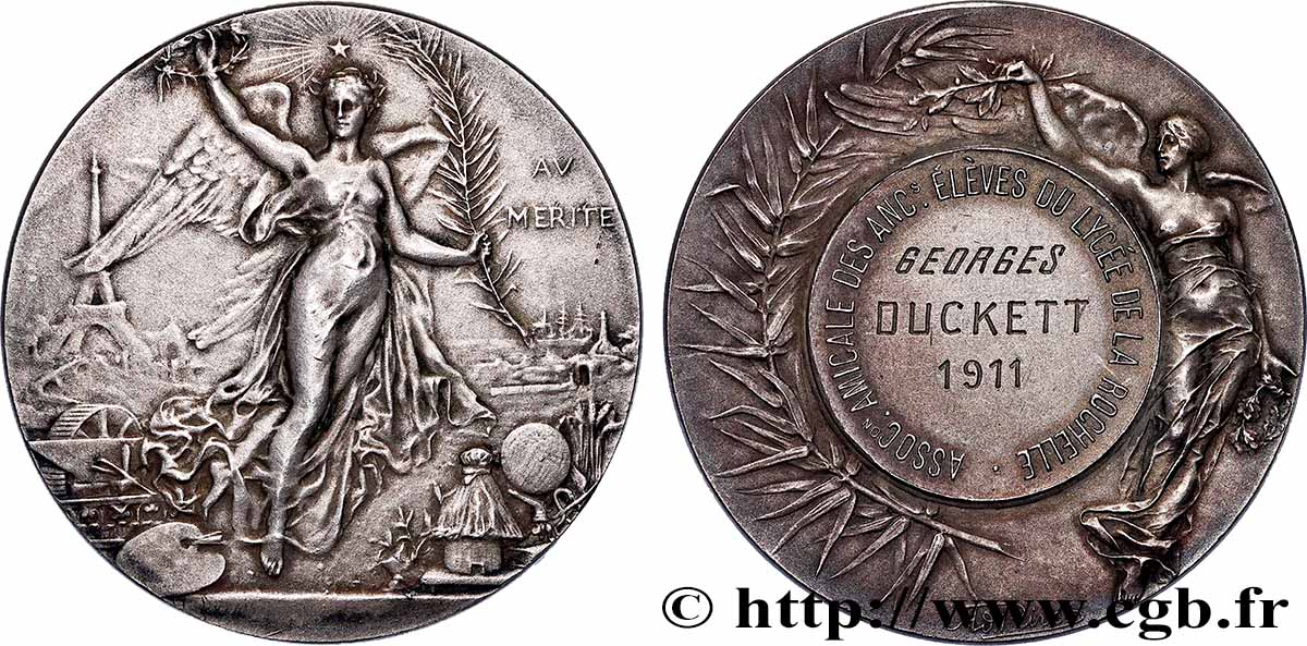 DRITTE FRANZOSISCHE REPUBLIK Médaille, Association des anciens élèves du Lycée fVZ