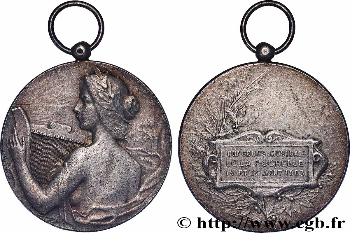 TERCERA REPUBLICA FRANCESA Médaille, Concours musical MBC