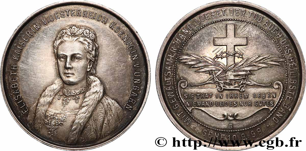 AUSTRIA - FRANCESCO GIUSEPPE I Médaille, Décès d’Elisabeth, dite Sissi, femme de François Joseph Ier q.SPL