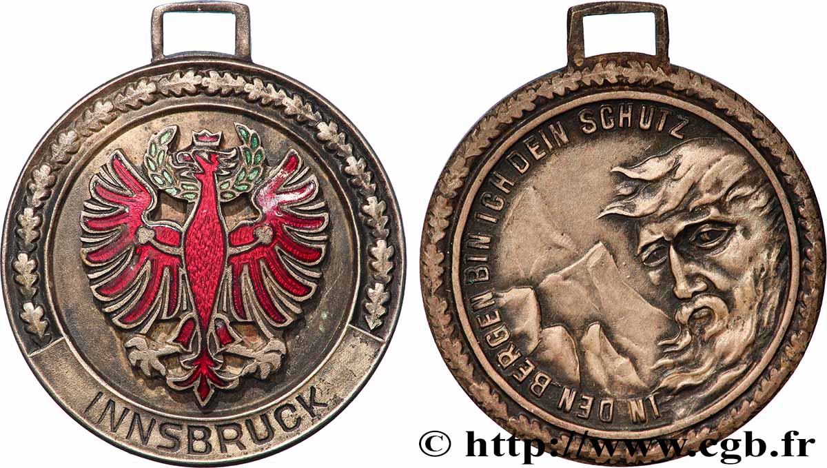 AUTRICHE Médaille, Innsbruck TTB+