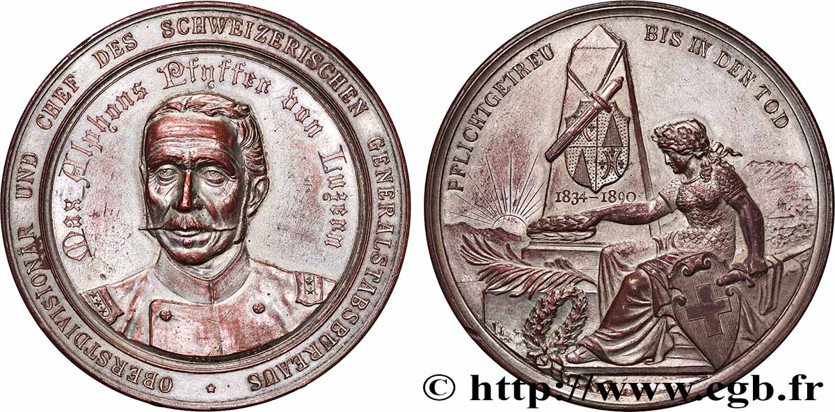 SUISSE Médaille, Alphons Maximilian Pfyffer von Altishofen SS