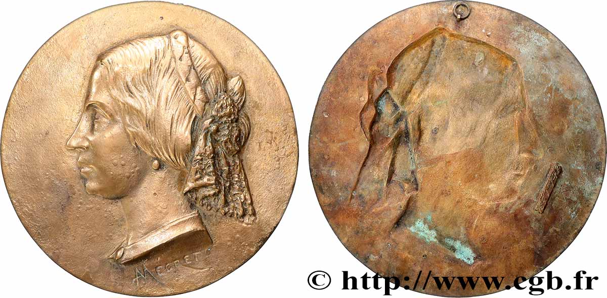 PERSONNAGES DIVERS Fonte, Femme par Adolphe Megret TTB