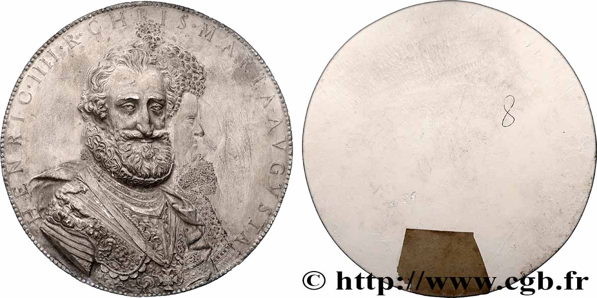 HENRY IV Plâtre, Couple royal, Henri IV et Marie de Médicis XF