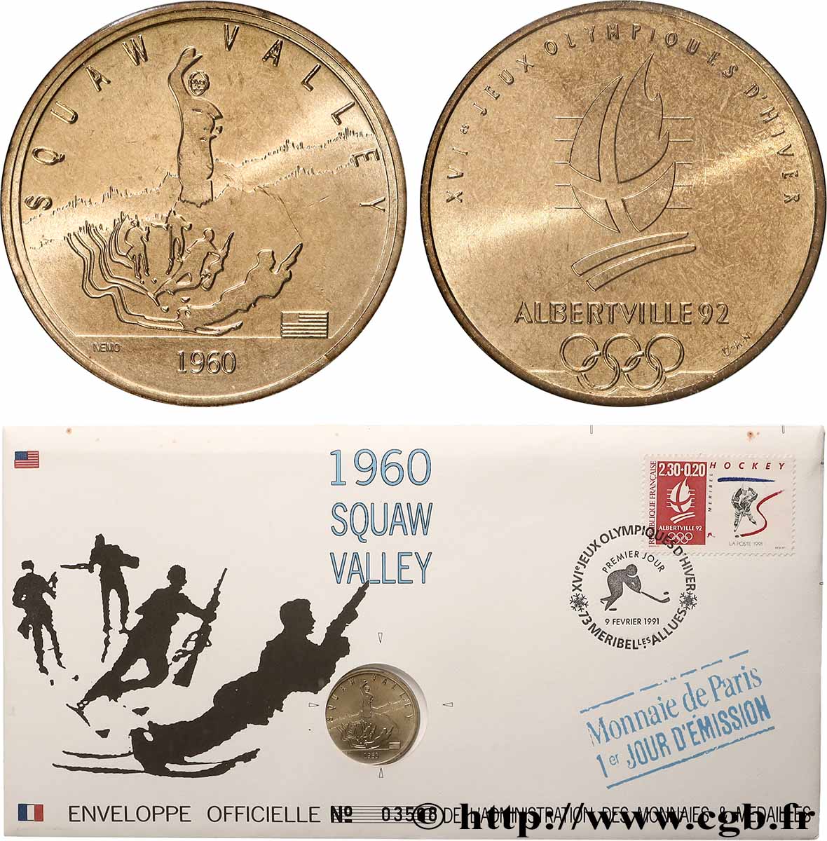 SPORTS Enveloppe “Timbre médaille” n°11 SPL