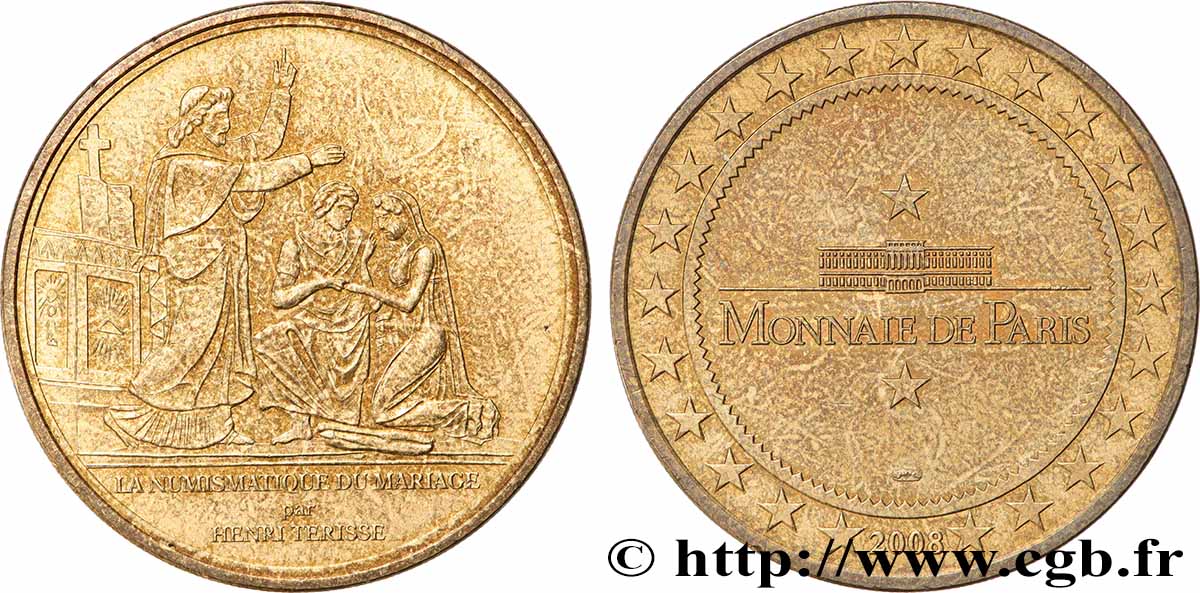 TOURISTIC MEDALS Médaille touristique, La numismatique du mariage fVZ