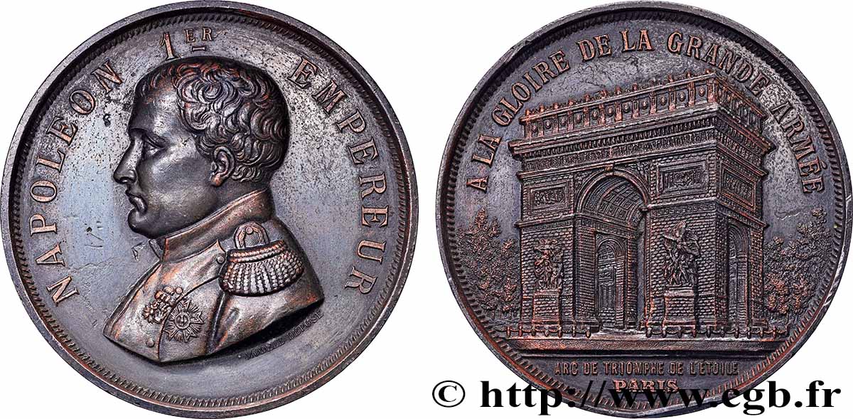 PRIMO IMPERO Médaille, Napoléon Ier, à la gloire de la grande armée BB
